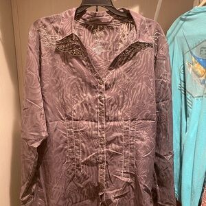 Nuich Purple Button-Up Shirt